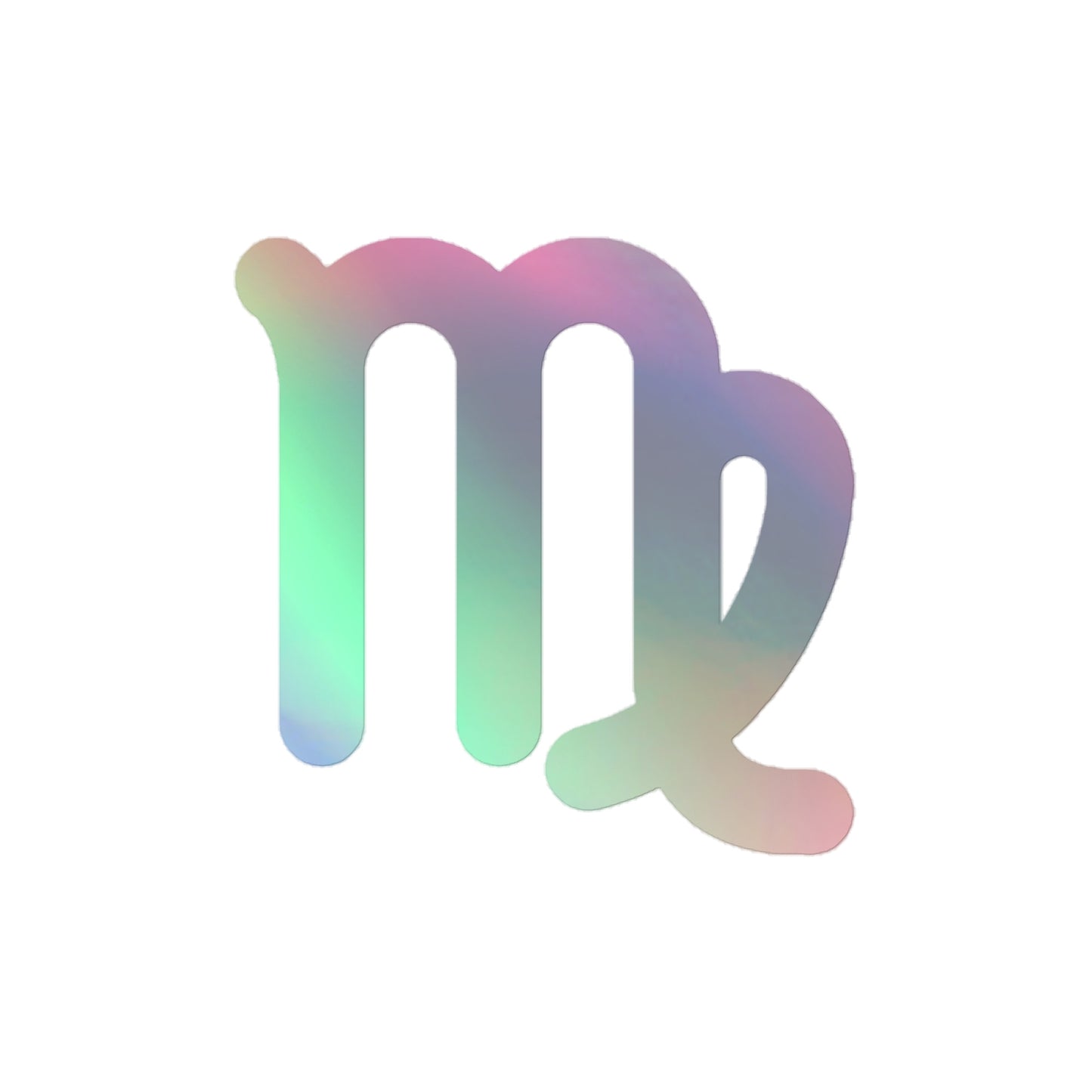 Holographic Virgo Symbol Stickers