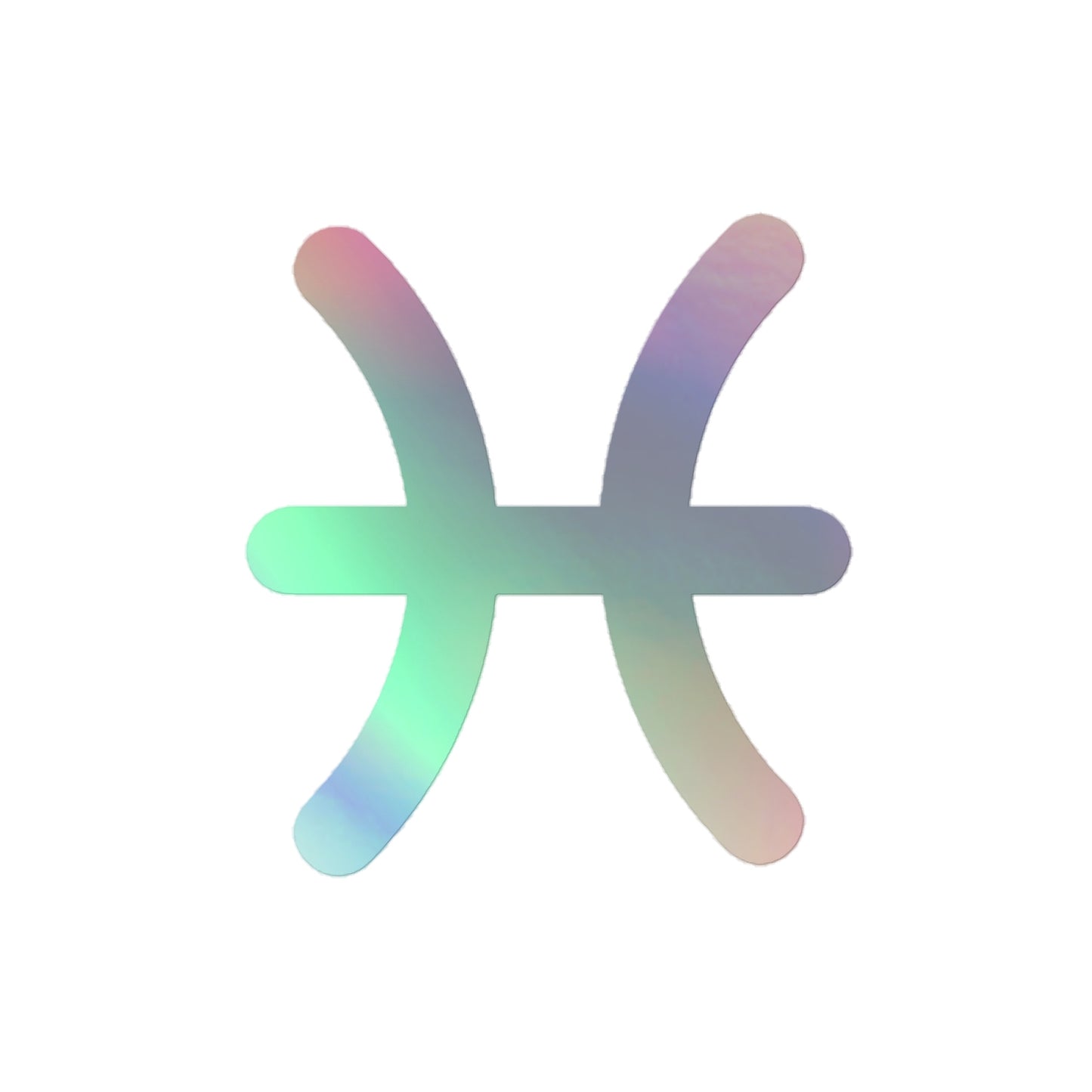 Symbol Holographic Pisces stickers