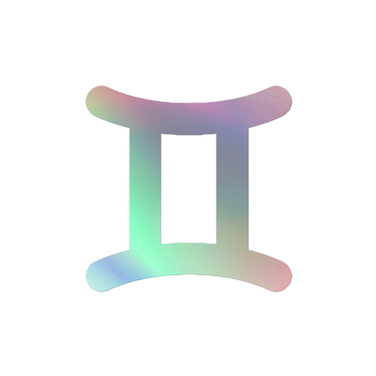 Holographic Symbol Gemini Stickers