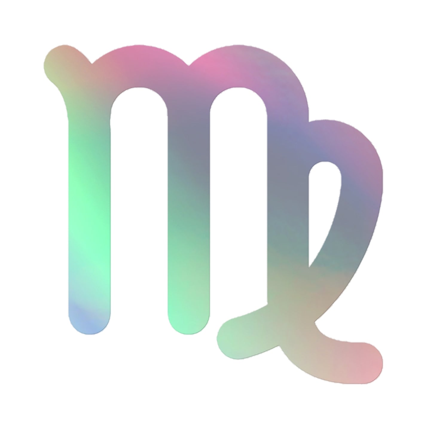 Holographic Virgo Symbol Stickers