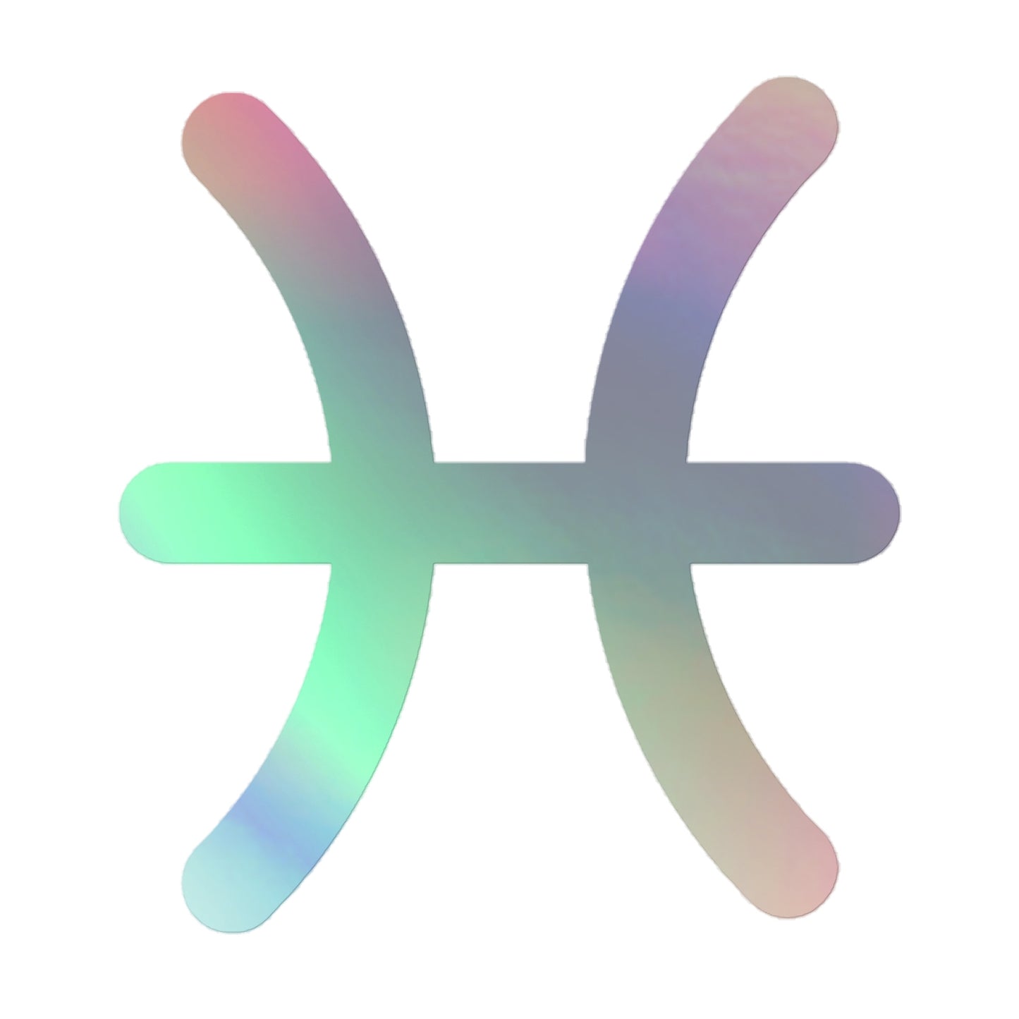 Symbol Holographic Pisces stickers