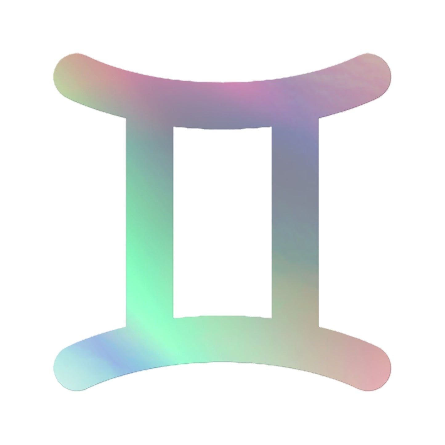 Holographic Symbol Gemini Stickers