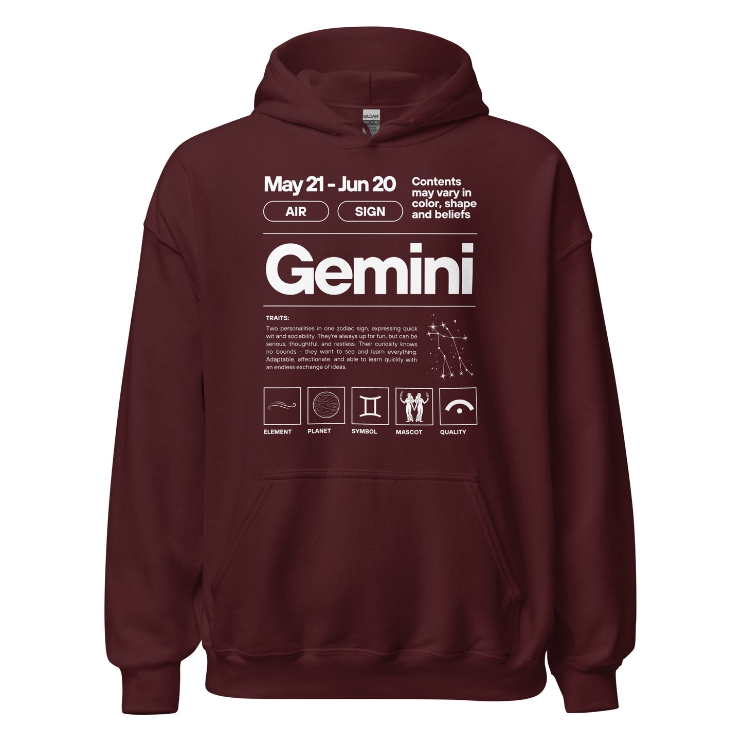 101 Gemini Hoodie