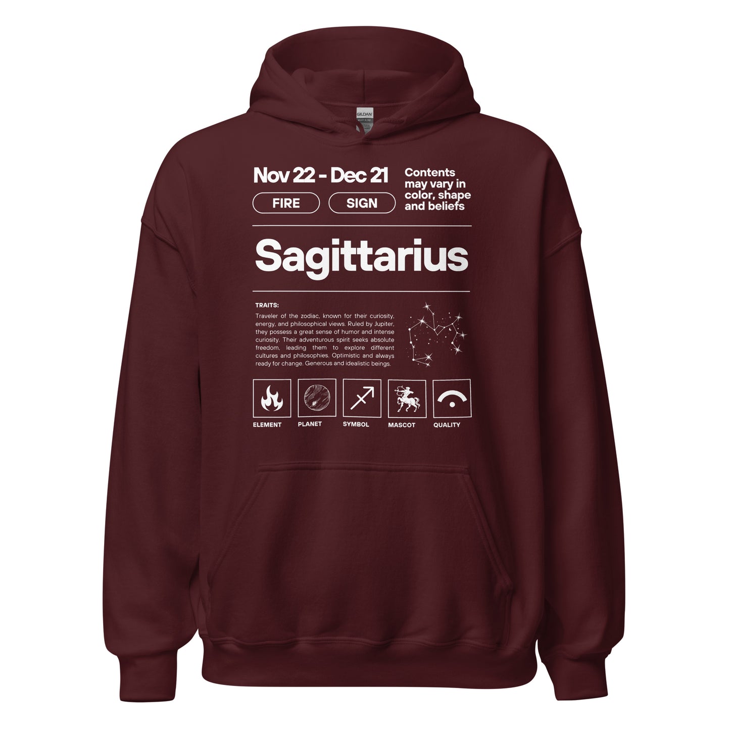 101 Sagittarius Hoodie