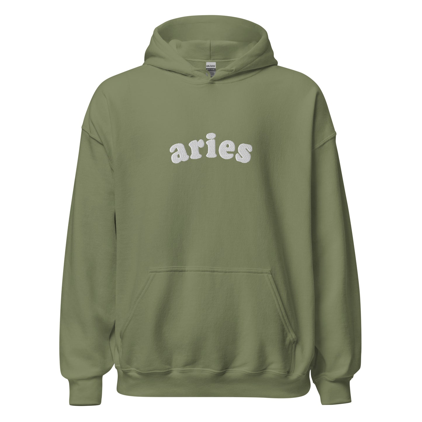 Embroidered Aries Hoodie