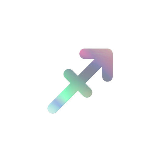 Holographic Symbol Sagittarius Stickers