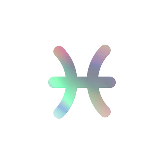 Symbol Holographic Pisces stickers