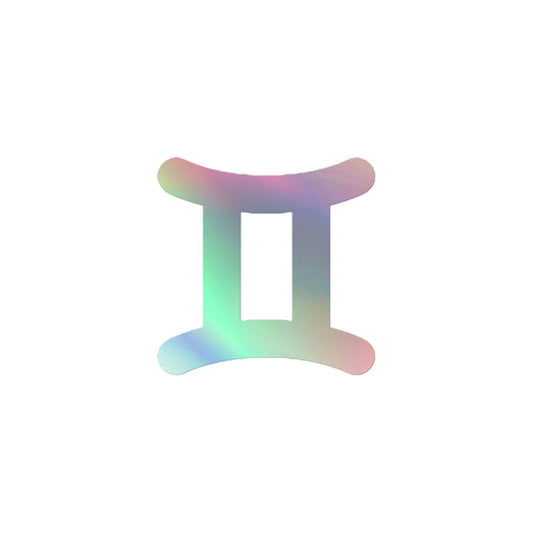 Holographic Symbol Gemini Stickers