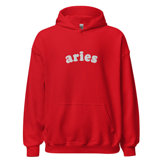 Embroidered Aries Hoodie